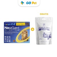 Nexgard Spectra S (3.5-7.5 Kg) x 3 Tabletas + Gratis Snack Pet´s Republic Orejas